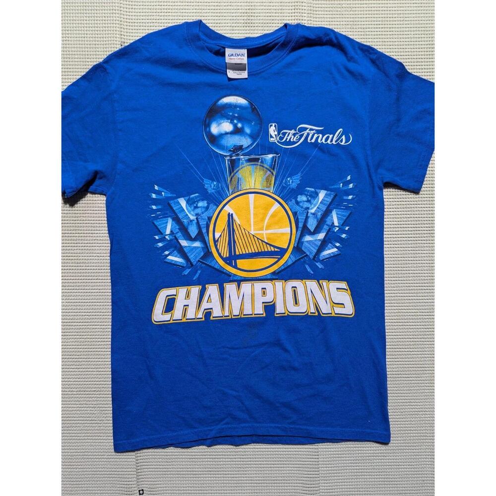 2015 Golden State Warriors Nba Championship Curry Thompson Shirt Small Blue